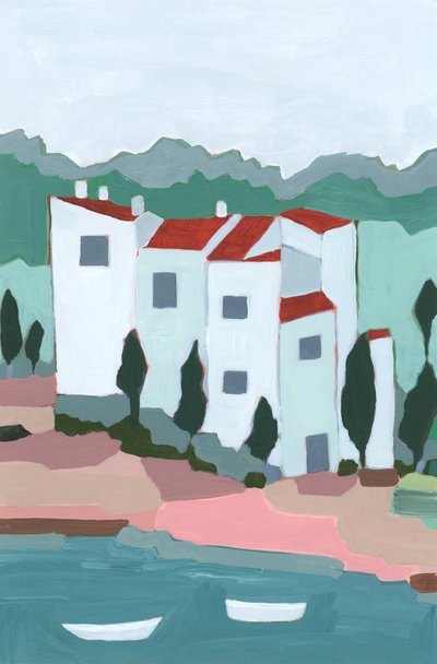 Volt egyszer egy Cadaques, 2023 (akril, papír) alkotó: Andrea Mejia
