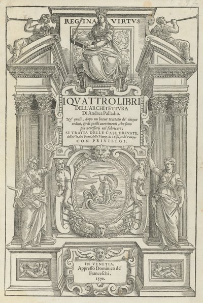 Az építészet négy könyve alkotó: Andrea Palladio