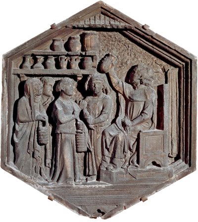 Orvosi allegória. (Alacsony domborműves szobor alkotó: Andrea Pisano