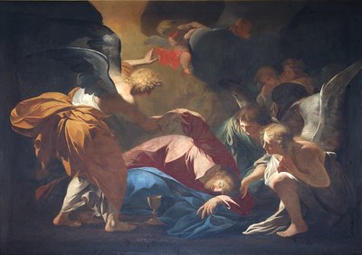Jézus a Gecsemáné kertben alkotó: Andrea Pozzo