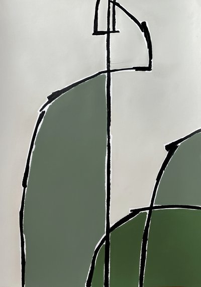 Organikus zöld formák alkotó: Andrea Reichhart