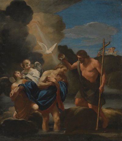 Krisztus keresztsége alkotó: Andrea Sacchi