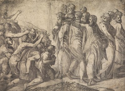 Krisztus gyógyítja a leprásokat, kb. 1545 . alkotó: Andrea Schiavone