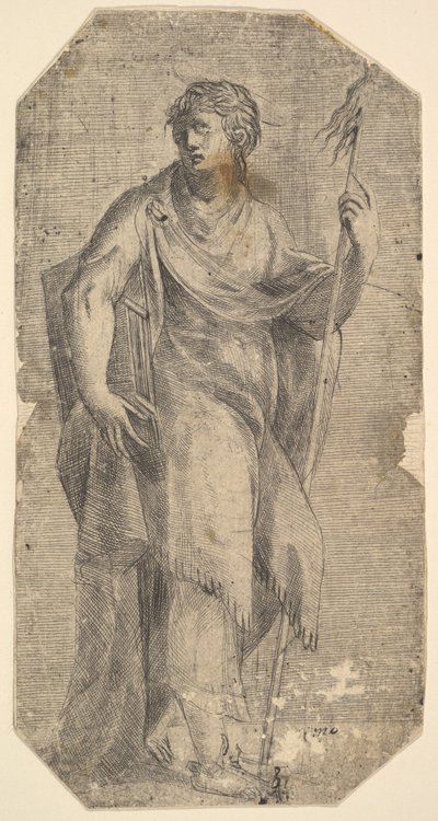 Szent Máté bottal és könyvvel, balra fordulva, kb. 1540-50. alkotó: Andrea Schiavone