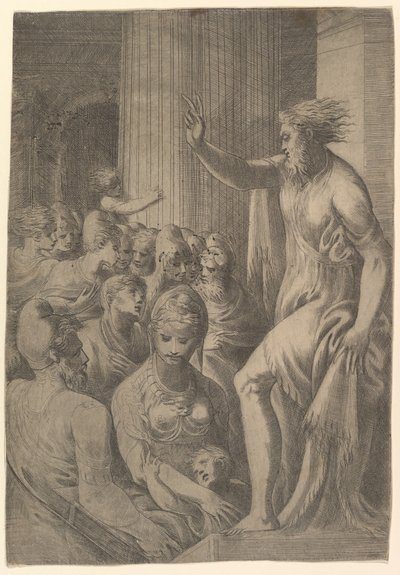 Szent Pál prédikál Athénban, kb. 1548-53. alkotó: Andrea Schiavone