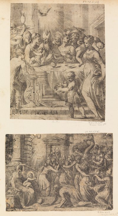 A mágusok imádása, kb. 1542-46 . alkotó: Andrea Schiavone