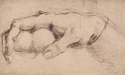 Egy kéz; rajz alkotó: Andrea del Sarto