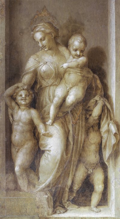 Jótékonyság - Fresco alkotó: Andrea del Sarto