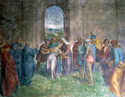 A megszállt nő gyógyítása, Andrea del Sarto alkotó: Andrea del Sarto