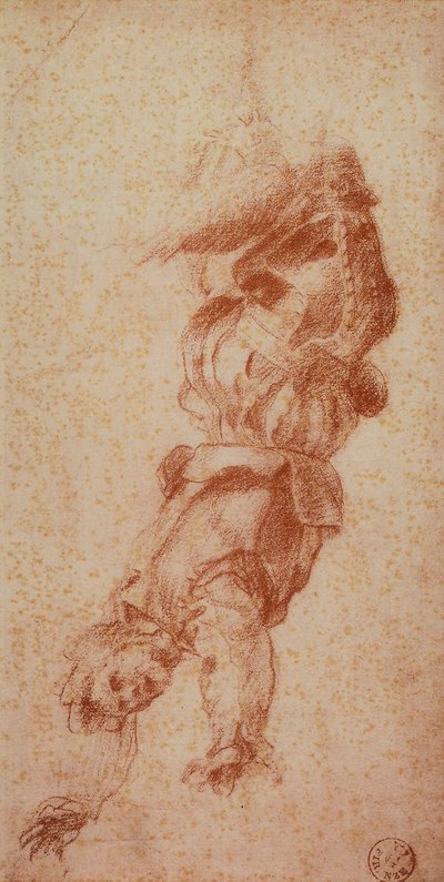 Gonosz alakok; Andrea del Sarto rajza. Rajzok és nyomatok kabinetje, Uffizi Galéria, Firenze alkotó: Andrea del Sarto