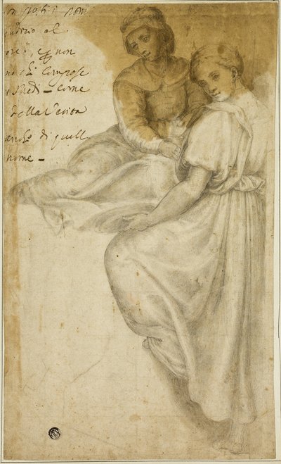 Szent Anna és álló nő Salverrel alkotó: Andrea del Sarto