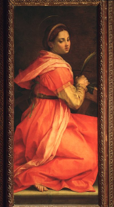 Alexandriai Szent Katalin, Szent Ágnes oltárképe (festmény, 1525-1528) alkotó: Andrea del Sarto