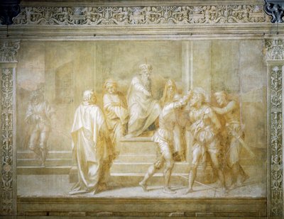 Szent Jánost Heródes parancsára elfogták alkotó: Andrea del Sarto