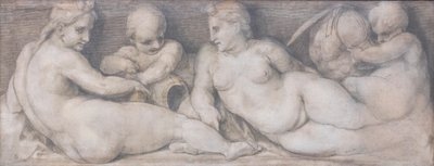 Jelenet klasszikus stílusú figurákkal alkotó: Andrea del Sarto