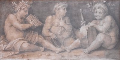 Jelenet klasszikus stílusú figurákkal alkotó: Andrea del Sarto