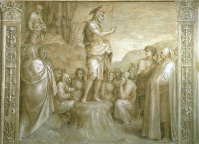 Andrea del Sarto (1486-1530) Szent János történetei, freskó, részlet, Scalzo kolostor, Firenze alkotó: Andrea del Sarto