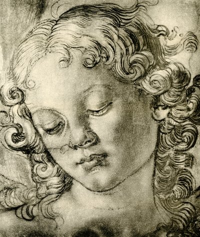 Angyalfej alkotó: Andrea del Verrocchio