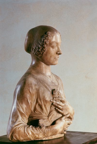 Nő csokorral, 1475-80 körül (márvány) alkotó: Andrea del Verrocchio
