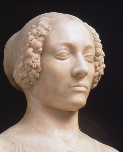 Nő csokorral, 1475-80 körüli márványrészlet, 434102 alkotó: Andrea del Verrocchio