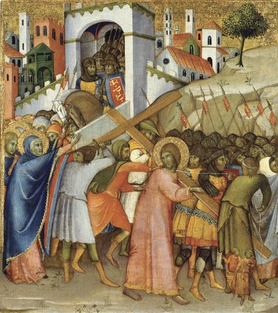 Krisztus a golgotai úton alkotó: Andrea di Bartolo