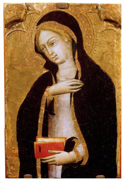 Szűz Angyali üdvözlet, c1410 alkotó: Andrea di Bartolo