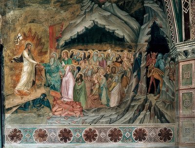 Krisztus leszállása a Limbusba. 1367-1369 alkotó: Andrea di Bonaiuto