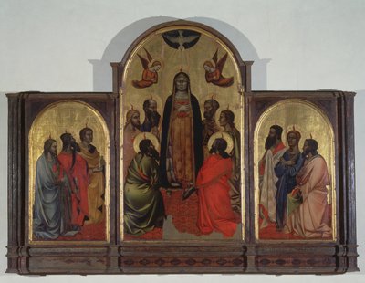 Pünkösd (tempera a panelen) alkotó: Andrea di Cione Orcagna