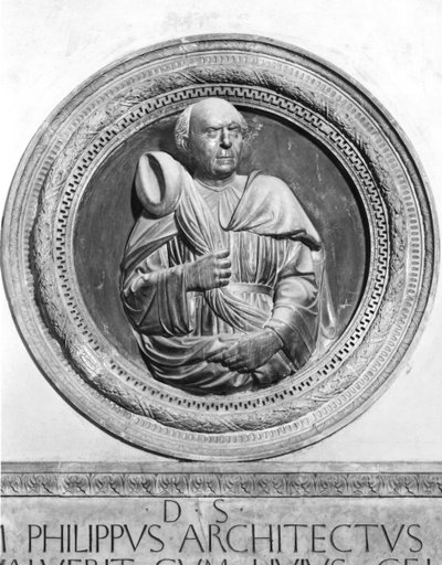 Filippo Brunelleschi (1377-1446) mellszobra alkotó: Andrea di Lazzaro Cavalcanti
