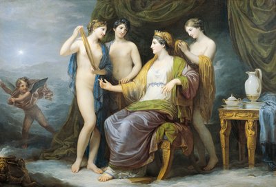 Juno fürdés vagy Juno öltözött Graces, Andrea Appiani (1754-1817), olaj, vászon alkotó: Andrea the Elder Appiani