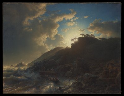 Naplemente vihar után Szicília partjainál alkotó: Andreas Achenbach