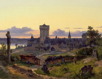 Zons a Rajnánál alkotó: Andreas Achenbach