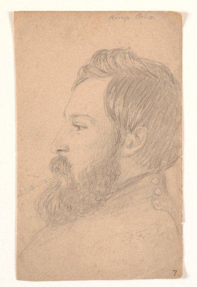 Férfi portré profil balra alkotó: Andreas Fritz