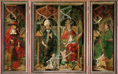 Négy egyházatya (olaj, fa) alkotó: Andreas Haller