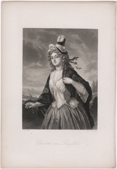 Charlotte von Lengefeld, 1850-es évek alkotó: Andreas Johann Fleischmann
