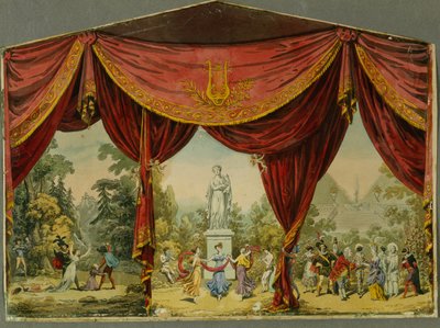 Vázlat a szentpétervári Imperial Színház függönyéhez, 1830-as évek alkotó: Andreas Leonhard Roller