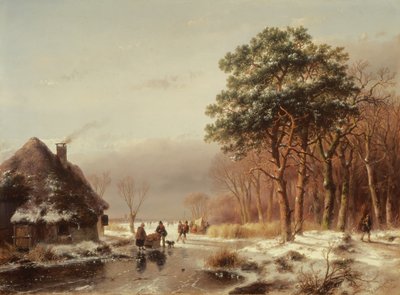 Az erdő széle alkotó: Andreas Schelfhout