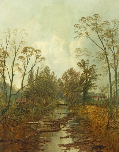 Az Old Ebbw Bridge, Newport alkotó: Andrew Allan