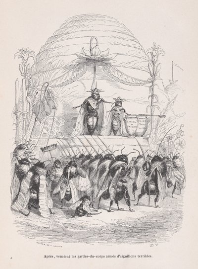 Utána bejött a szörnyű csípésekkel felfegyverzett őrök teste a Scenes from the P..., kb. 1837-47. alkotó: Andrew Best Leloir