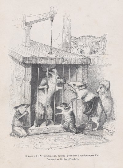 Azt mondja nekünk: ne sírj, cselekedj! a Jelenetek az állatok magán- és közéletéből..., kb. 1837-47. alkotó: Andrew Best Leloir