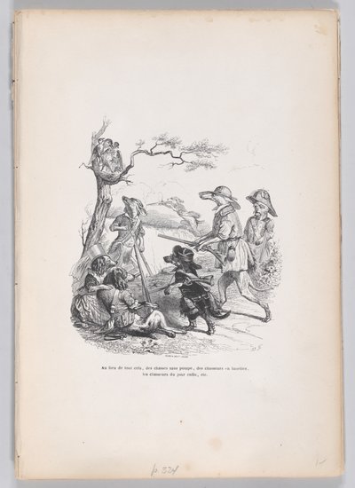 Mindezek helyett... a Jelenetek az állatok magán- és közéletéből , kb..., kb. 1837-47. alkotó: Andrew Best Leloir