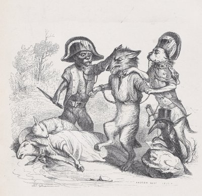 A támadás szerzője egy finom kis farkas a Jelenetek a közlegényből..., kb. 1837-47. alkotó: Andrew Best Leloir