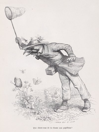 Mit szólsz a pillangóvadászathoz a Jelenetek a magán és nyilvános L... című filmből, kb. 1837-47. alkotó: Andrew Best Leloir