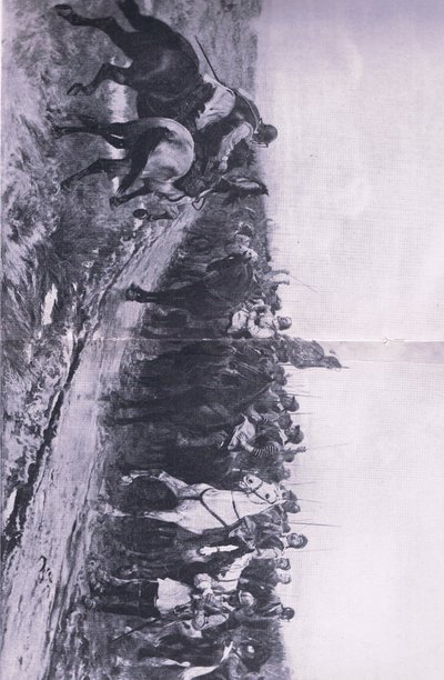 Cromwell Dunbarban, 1650. szeptember 3., illusztráció a brit szárazföldi és tengeri csatákból, 1915 alkotó: Andrew Carrick Gow