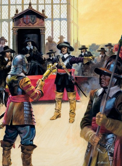 Cromwell elbocsátja a képviselőket alkotó: Andrew Howat