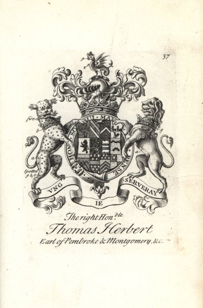 Thomas Herbert, Pembroke és Montgomery 8. grófjának címere és címere alkotó: Andrew Johnston