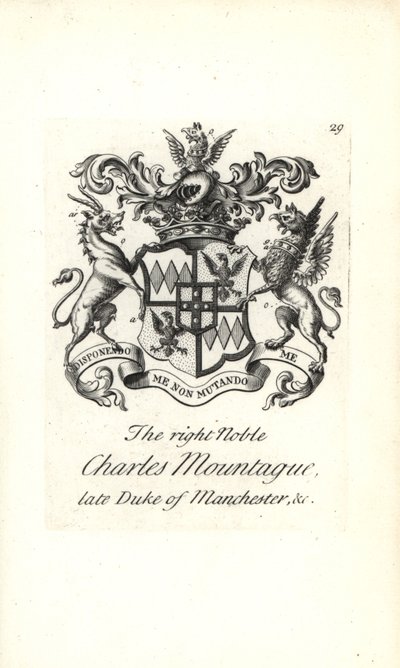 Charles Edward Montagu jobb nemes címere és címere alkotó: Andrew Johnston