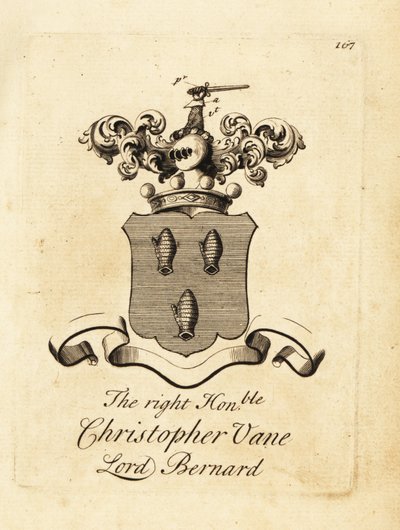 A jobboldal címere, tisztelt Christopher Vane, Lord Bernard alkotó: Andrew Johnston