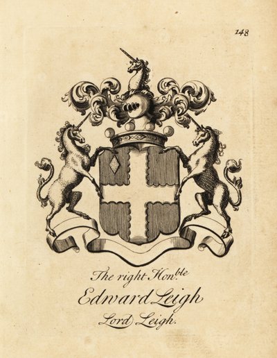 Edward Leigh, Lord Leigh, Leigh 3. báró címere alkotó: Andrew Johnston