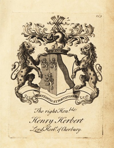 A jobboldal címere, tisztelt Henry Herbert, Lord Herbert of Cherbury, báró Herbert of Cherbury (vagy Chirbury) alkotó: Andrew Johnston
