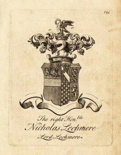 Nicholas Lechmere jobboldal címere, Lord Lechmere alkotó: Andrew Johnston